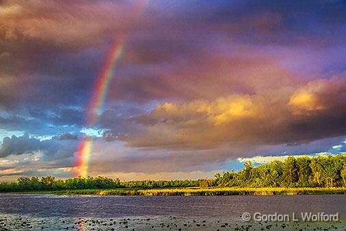 Rainbow Over Irish Creek_34836.jpg - Photographed near Jasper, Ontario, Canada.